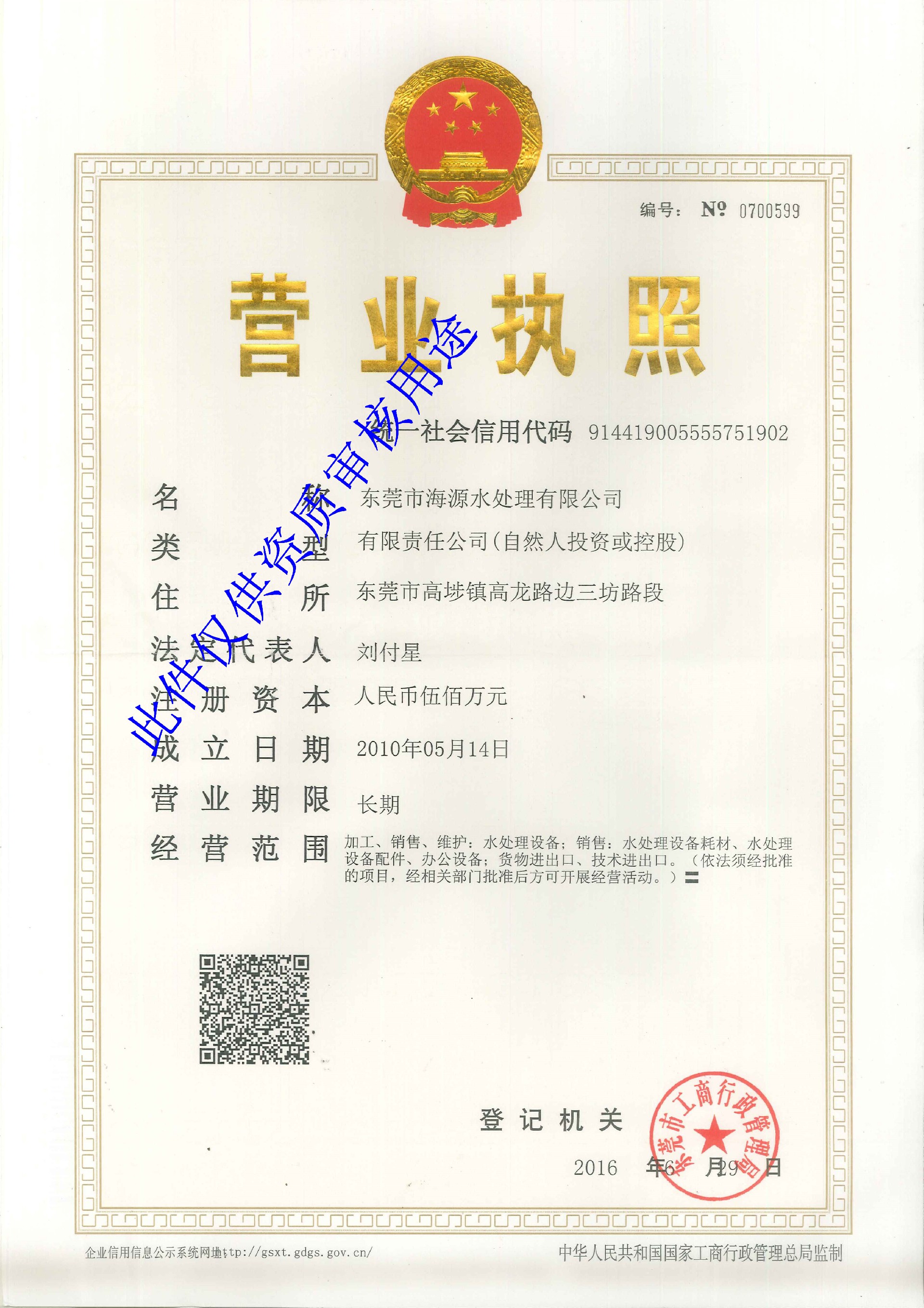 Business license
